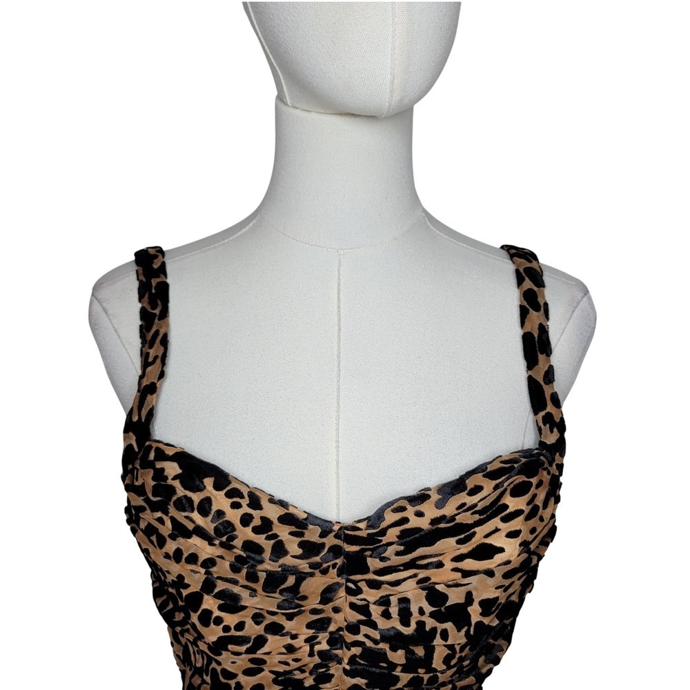 House of CB Cleo Animal Print Corset Cocktail Dress Size XS NWT Glam Engagementt - Picture 4 of 8